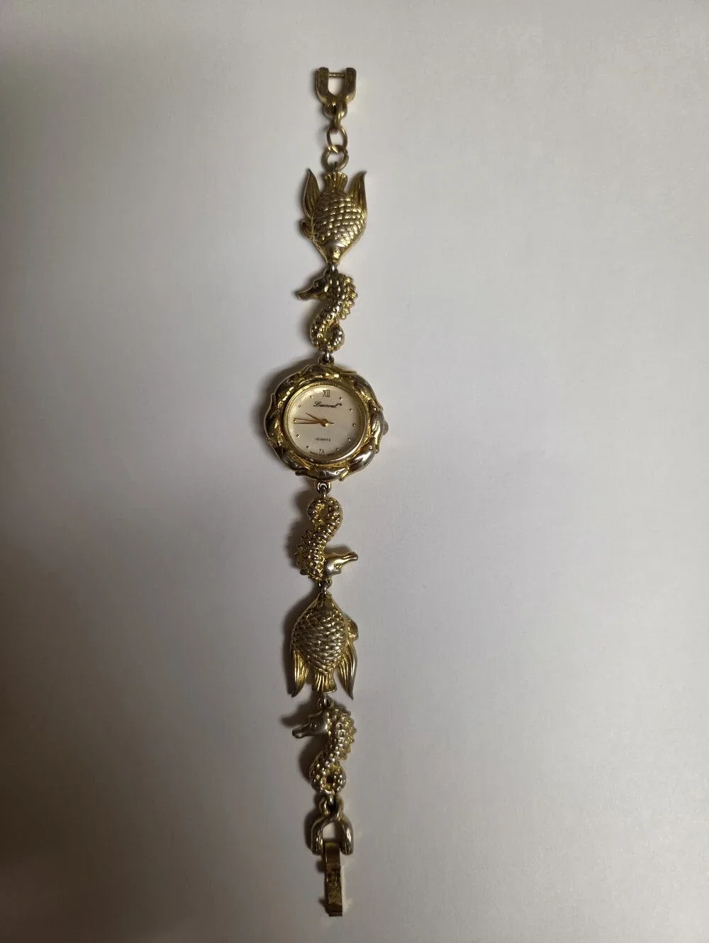 VINTAGE Lucoral Fish & Seahorse Watch